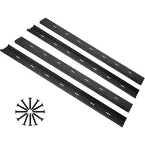 Set of 4 C Channel Steel Support for Table Top Live Edge Slab, 36" x 1/2" Leg Hidden Metal Support Bracing C Channel Bracket with Screws for Woodworking or DIY Projects, 36 Inch