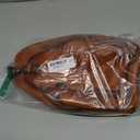 LRTO Genuine Leather Sling Bag for Men and Women Real Leather Shoulder Crossbody Bag Chest Bag Sling Backpack Purse (Brown)