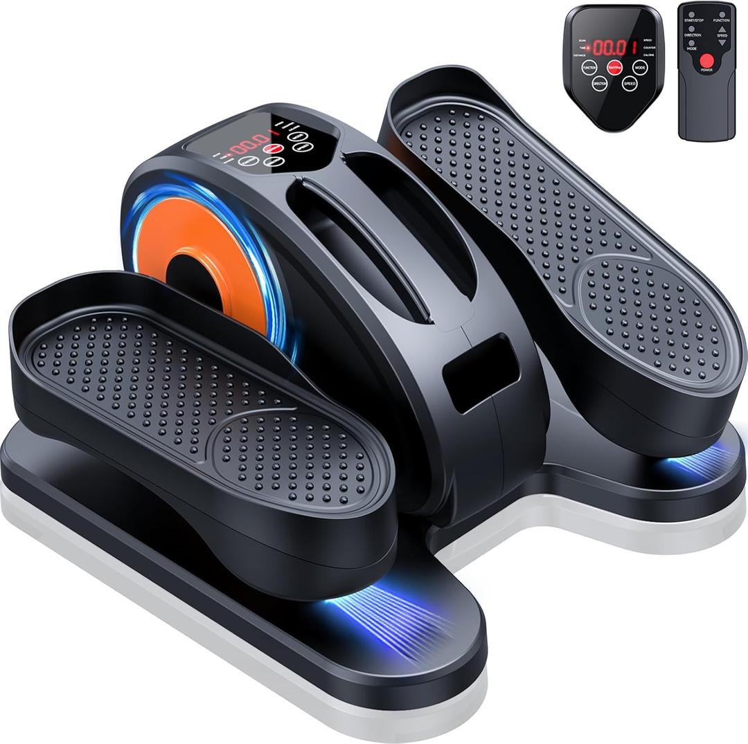 Under Desk Elliptical Machine, Electric Leg Exerciser for Seniors
Fully Assembled, Quiet Portable Electric Seated Pedal Exerciser with Remote Control & 12 Adjustable Speeds for Home Office