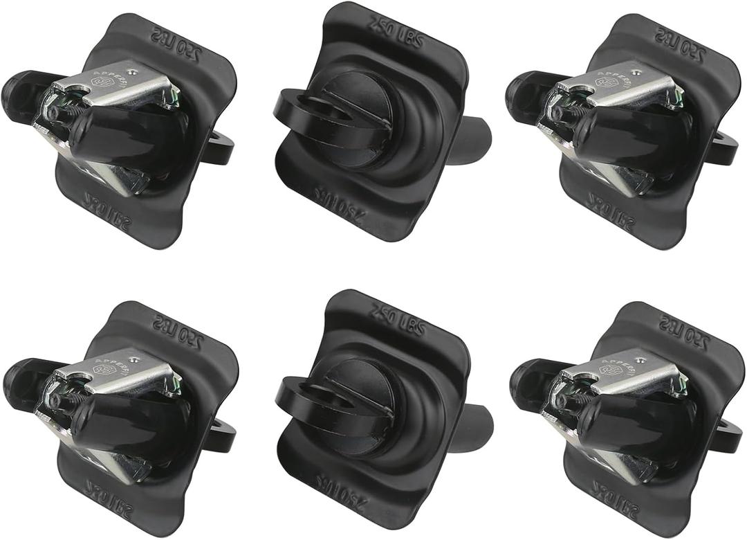 Tie Down Anchor for Truck Bed Rail System 23146899 6pcs Compatible with 2014-2025 Chevy Silverado/GMC Sierra 1500 2500 3500 Colorado Canyon Cargo Bed Accessories Parts (L6)