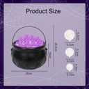 Halloween Bubbling Cauldron Decor Halloween Decorations Indoor Outdoor Witches Cauldron Lights Hocus Pocus Candy Bucket Decoration for Home Kitchen Room Table Fireplaces Decoration