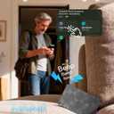 2026 Wallet Tracker Card (iOS and Android) Slim Tracking Card, 6-12 Years Battery Bluetooth Smart Card, Work with Apple Find My & Google Find Hub, GPS Locator for Luggage, Passports, Keys, Backpack (BLACK)