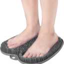 HONYIN Foot Scrubber for Use in Shower, XL Size Larger Shower Foot Scrubber Mat with Non-Slip Suction Cups- Cleans, Exfoliates & Massages Your Feet, Improve Circulation & Soothe Achy Feet (Gray)