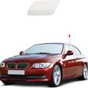 Front Bumper Headlight Washer Nozzle Cover Cap Fit for BMW E92 E93 328i 335I 335IS Coupe Convertible 2011 2012 2013 61677253393 61677253394 (White, Left Driver Side)
