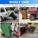 2" Trash Can Hauler Grabber Hitch Reciever, Garbage Hauling Towing Hitch Attachment,Trash Tow Truck Grab Hook Receiver Fit for Lawn Mower Garden Tractors