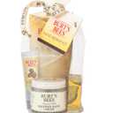 Burt's Bees Christmas Gifts, 3 Body Skincare Stocking Stuffers, Hand Repair Set, 3 Hand Creams plus Gloves - Almond Milk Hand Cream, Lemon Butter Cuticle Cream, Shea Butter Hand Repair Cream