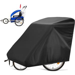 Bike Trailer Cover, Outdoor Waterproof Cover Rain Snow Proof With Anti-theft Lock Hole Windproof Buckle Storage Bag For Mountain Road Electric City Bike
