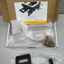 ZUAGCO Headboard Brackets for Metal Bed Frame Adjustable Brackets for Headboard with Footboard Extension Kit Fit Twin Full Queen King 2 Pack Matte Black