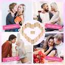 Lust Tower Game for Couples, 54pcs Wooden Naughty Block Stacking Game, Fun Date Night Ideas for Adults, DIY Blocks for Custom Challenges, Romantic Gifts for Her with Greeting Card