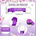 Funnymoom 50 Sets Butterfly Baby Shower Favors for Guests a Little Butterfly Is on the Way Acrylic Shot Glasses with Bottle Opener Keychains Floral Thank You Tags and Bags Birthday Party Supplies