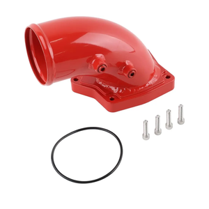Red Intake Inlet Hose Compatible with 2005 2006 2007 Ford F250 F350 6.0l Diesel Turbo 6C3Z-6C640-A