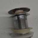 Pop Up Sink Drain with Overflow, Bathroom Faucet Vessel Vanity Sink Drain Stopper, Polished Chrome (Big Popup Cap)