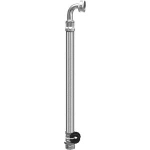 Garden Hose Extender, Kink-Free Hose Saver,Braided Stainless Steel Water-Inlet Hose (90 Degree Elbow)