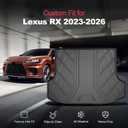 Original 2023-2026 RX Cargo Liner for Lexus RX350/RX350h/RX500h (NOT Fit RX450h+ PHEV Model) - Custom Fit TPE Trunk Mat, All-Weather Heavy-Duty Accessories