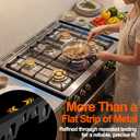 Stove Gap Covers Stainless Steel, 2 Pack Upgraded Stove Gap Filler for Gap Between Stove and Counter, Range Trim Kit Fits Up to 26 Inch & 0.6 Inch Width, Stove Counter Gap Cover