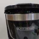 BLACK+DECKER 12-Cup Digital Coffee Maker, Programmable, Washable Basket Filter, Sneak-A-Cup, Auto Brew, Water Window, Keep Hot Plate, Black