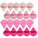 BS-MALL Makeup Sponge Set, Triangle Makeup Blending Sponge Puffs, 20 Pieces, Cosmetic Applicators (Pink)