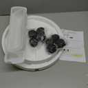 2 Pack 14" and 12" Plant Caddy with Hidden 360°Wheels, Plant Stand Rolling Saucer with Drain Hole, Flower Pots with Removable Drainage Tray for Indoor Outdoor, Lockable Wheels