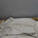 CozyLux Oversized Queen Comforter Sets Beige, 7 Pieces Bed in a Bag, Ultra-Soft All Season Bedding Sets with Stitch Quilted Comforter, Flat Sheet, Fitted Sheet, Pillowcases, Beige