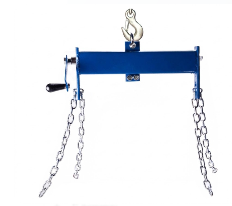 Orion Motor Tech Engine Hoist Picker Engine Load Leveler Steel Chain Hoist for up to 2 Ton (4000lbs, Blue)