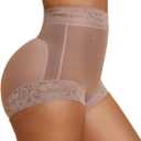 MOVWIN Tummy Control Shapewear Fajas Colombianas Moldeadoras Underwear Curvy Faja Shorts Butt Lifting Panties for Women (Large, Purple)