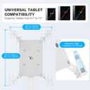 AboveTEK Security iPad Kiosk Floor Stand, Anti-Theft POS Tablet Stands for Retail Business, Height Adjustable Tablet Floor Stand, 360 Swivel Universal Locking Holder Fits 9.7"-13" iPads/iPad Pro/Air