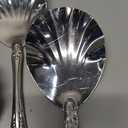 Cabilock 4Pcs Stainless Steel Serving Spoons 8.9 Inch Buffet Spoons for Kitchen Dining Stirring Dessert Coffee Ice Cream Sugar Tableware