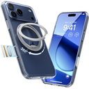 TORRAS Ostand Q3 Spin for iPhone 17 Pro Case Clear, 360 Magnetic Stand, Fit for MagSafe, Camera Control, Builtin Kickstand, 4X MilitaryGrade Shockproof Slim Phone Case for iPhone 17 Pro, 6.3''