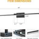 LED Bathroom Vanity Light, Modern Bathroom Light Fixture Over Mirror (3000K/4000K/6000K, Dimmable), Vanity Light Bar with Angle Adjustable, 40 Inch, Black