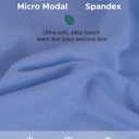 INNERSY Women's Soft & Thin No Show Modal Underwear Quick Dry Panties for Summer 5-Pack (XXL)