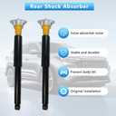 553392 Rear Shock Absorber Pair Compatible with 2013-2015 Ford Escape / 2015-2019 Lincoln MKC, OE# CV6Z18124AK CV6Z18125D KYB553392 MON39111, Rear Suspension Shocks
