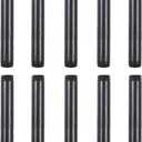 10 Pack 3/4 Inches x 6 Inches Black Malleable Steel Nipples Fitting, DIY Steampunk Industrial Vintage Style.