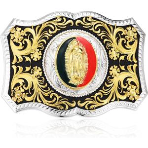 Western Belt Buckle for Men Women, Vintage Native American Cowboy Belt Buckle Mens