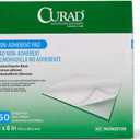CURAD Sterile Non-Adherent Pad, 3x8 (Pack of 50)