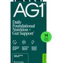 AG1 Athletic Greens Powder Supplement, Improve Gut Health, Multivitamin, Probiotic, Gluten Free, Vegan and Keto Friendly, 75 Vitamins (Travel Packs, 14 Count) - Classic Formula