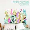 2 x Colorful Cactus Wall Decals Peel and Stick Removable Vinly Boho Cactus Stickers Wall Decor Cacti Room Decor for Kids Toddler Bedroom Nursery