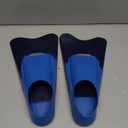 Sporti Adult-Kid Short Swim Fins for Pool Lap Swimming, Floating Fins for Swimming & Snorkeling, Swim Flippers for Training (Men's 5-6 / Women's 6-7, NavyBlue)