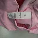 SUUKSESS Women 2 Piece Workout Sets Long Sleeve Twist Deep V Crop Padded Tops Yoga Leggings with Side Pockets (Pink, M)