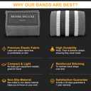 Desire Deluxe Premium Resistance Bands Set  Fabric Stretch Bands for Strength Training, Physical Therapy, Pilates & Yoga, Non-Slip Workout Bands for Men & Women (3 Pack)