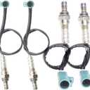 4PCS Oxygen O2 Sensor 1 & 2 for Ford Mustang 1999 2000 2001 2002 2003 2004 2005 2006 2007 2008 2009 2010 3.8L/3.9L/4.0L/4.6L/5.4L Upstream + Downstream