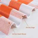 OJIA 2PCS Fall Door Mat Combo Set Halloween Doormat, 3'x5' Orange & White Buffalo Plaid Outdoor Rug and Polyester Welcome Mat Porch Decor Layered Doormat, Autumn Outdoor Door Mats Outside Entrance