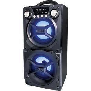 LEDVANCE Sylvania, Portable Speaker with Bluetooth, Connect to iPhone, iPad or Android, Double Subwoofer Heavy Bass, Perfect for Events, Black