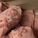 Bedsure Tufted Boho Comforter Set King Size - Grayish Pink Boho Bed Set, GentleSoft 3 Pieces Farmhouse-Style Embroidery Bedding, Gifts for Woman, Soft Jacquard King Comforter for All Seasons,King, 25 - Grayish Pink - Elegant