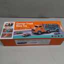 Toddler Car Truck Toys,Car Carrier Truck Toy for Kids Age 3-5 4-8,Foldable Car Track Sets with 2.8-Ft Race Track and 6 Die-Cast Race Cars, Truck Toys Gifts for 3 4 5 6 7 8+ Year Old Boys Girls(orange)