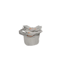 Dignity health logo, Orange Text, White Visor 4pack