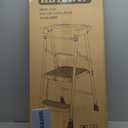 HBTower Kids 2 Steps Step Stool, Toddler Tower for Kitchen Counter Learning, Toddler Kitchen Stool Helper with Anti-Drop Safety Railing Kids Standing Folding Stepper