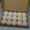 15 Pcs Neutral Christmas Ornaments 2.36 Inch Farmhouse Beige Shatterproof Sherpa Christmas Tree Ornament Hanging Furry Ball Decoration for Xmas Wreath Fireplace Home Office Decor Gift