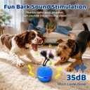 Interactive Dog Toys Ball for Boredom, 2 Modes Automatic Moving Bouncing Dog Toys for Aggressive Chewers, Durable E-TPU Smart Rolling Puppy Enrichment Toys with Rope for Medium Large Dogs