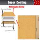 BOSHCRAFT 50 Pcs 1/4 Sheet Sandpaper, Premium Sand Paper 80/120/150/220/320/400 Grit Sandpaper Sheet Sand Paper Assortment for Wood Metal Automotive Palm Sanders 5.5" x 4.5"