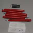 Flameless Taper Candles with Remote Control,6pack Dripless Plastic LED Candles, Flickering Battery Operated,9.2'Classic Tall Candle for Wedding, Party, Halloween, Christmas, Home Decor (Red)